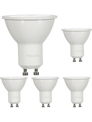 AKS Philips Ess Ledspots 50W GU10 4000K 36D Dim Edilmez Spot Ampul 5li Paket