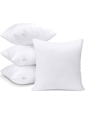 AKS Vionel Home Premium Kare Kırlent Iç Yastık 1.kalite Elyaf Dolgulu Oyuncu Koltuk Yastığı (4 Adet, 50X50)