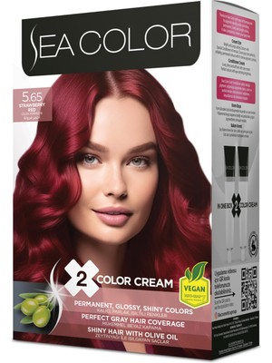 AKS Sea Color 5.65 Çilek Kırmızısı Set Boya