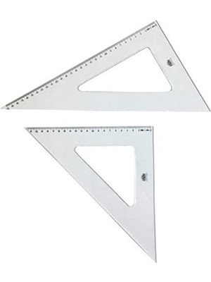 AKS Büyük Boy Gönye Seti, 32 Cm, Farklı Açılar Için Kullanım