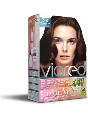 AKS Viored Color Art Set Saç Boyası 3.4 Koyu Kestane