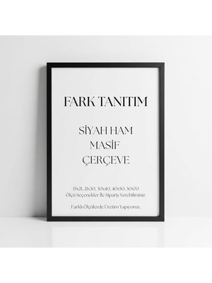 AKS Fark Tanıtım Premium Masif Çam Çerçeve - 3mm Mdf Arkalık - 500 Mikron Kırılmaz Şeffaf Pvc Ön Koruma - Şık ve Dayanıklı Duvar Ahşap Çerçevesi (Siyah, 30CM x 40CM)