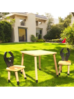 AKS Montessori Çocuk Aktivite Masa Sandalye Seti