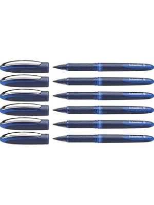 AKS Schneider Pen Schneider One Business 0,6 mm Roller Imza Kalemi Mavi 6 Adet