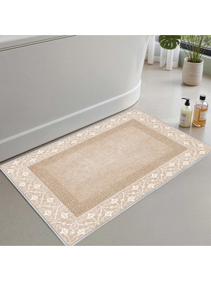 AKS Monnhein Banyo Paspası, Yumuşak Banyo Halısı, Kaymaz Dot Tabanlı, Su Emici, Makinede Yıkanabilir - 80 x 150 cm