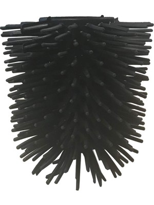 AKS Primanova M-E53 Ø85 mm Yedek Silikon Wc Fırça - Siyah