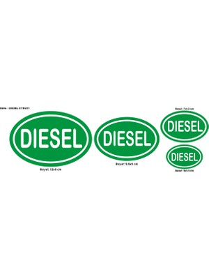 BİRİM Dizel Işareti Sticker Etiketi