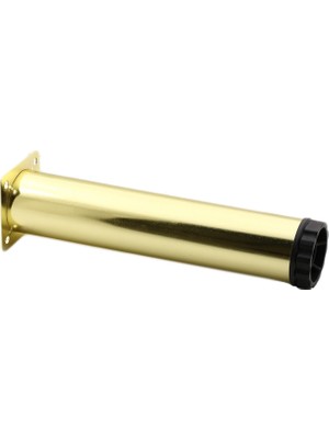 AKS BADEM10 Akça Mobilya Kanepe Sehpa Tv Ünitesi Koltuk Ayağı Ayarlanabilir 20 cm Gold Altın Metal Baza Ayak