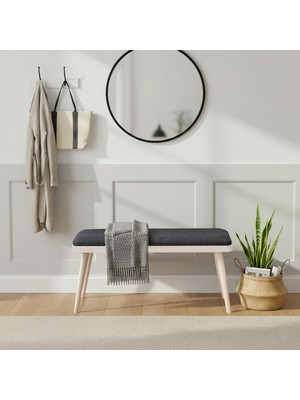Uvi Collection Vina Mini Bench Krem Antrasit