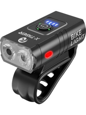 AKS X-Tiger 2t6 LED 1200 Mah Su Geçirmez Far Bisiklet Feneri