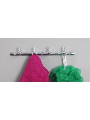 AKS Ardini Kitaro Set Askılık Krom (4 Lü)