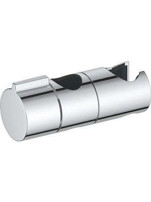 AKS Grohe Vitalio Universal Duş Başlığı Tutucu, 22 mm Sürgülü Raylar ile Uyumlu, El Duşu Tutucu, Duş Başlığı Askısı, Hareketli, Ayarlanabilir, Krom, 27723001