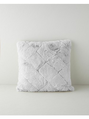 English Home Soft Touch Rabbit Pelüş Kırlent Kılıfı 45X45 cm Gri