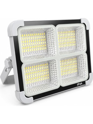 AKS BADEM10 Güneş Enerji Solar Aydınlatma Cata CT4698 Projektör LED 200W 4 Modlu Işık Telefon Sarj Çakar Işık