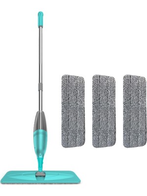 AKS Pony Sprey Mop Paspas Temizlik Seti 3 Mikrofiber Mop