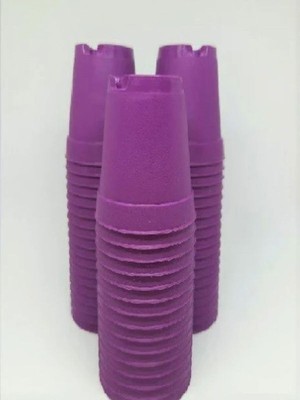 Katı Plastik Sukulent Saksısı 5 Adet Açık Mor (5.5 Cm), MKR012032408