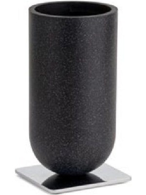 AKS System Diş Fırçalığı Siyah/krom Renk 143X75X75 mm