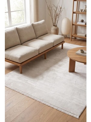 Naar Loya 3003 Beyaz Modern Bambu Halı