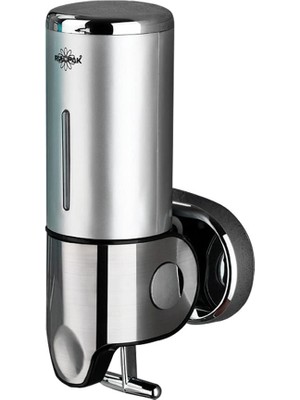 AKS Rulopak R-3013 T Çekmeli Sıvı Sabunluk, Paslanmaz, 500 ml