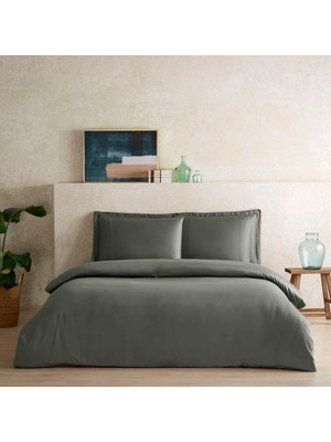AKS Linens x Tencel™ Lyocell King Nevresim Kılıfı Yeşil