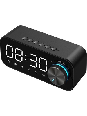 AKS Valkyrie Bluetooth Şarjlı Alarmlı Usb/sd Aynalı Masa Saati