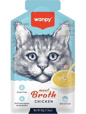 AKS Wanpy Kediler Için Tavuk Eti Çorbası 50G