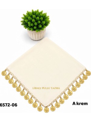 Sedef Lira Pullu Yazma