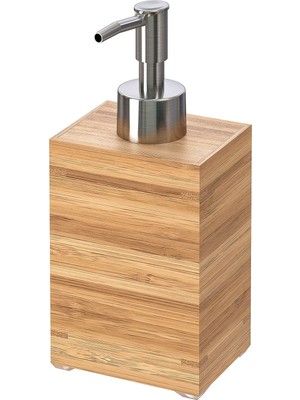 AKS Ikea 902.714.93 Sıvı Sabunluk Dragan Ahşap ve Paslanmaz Çelik