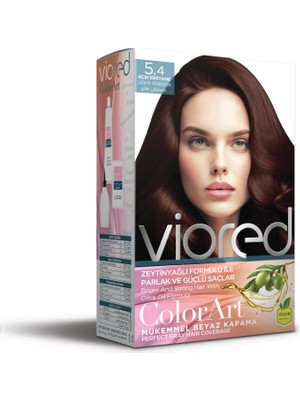 AKS Viored Color Art Set Saç Boyası 5.4 Açık Kestane