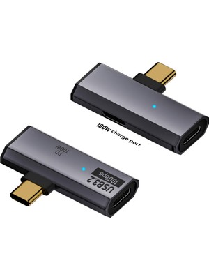 AKS Livx Type C To 2 Usb3.2 100W 10GBPS Veri Aktarımı Kulaklık Müzik Dinleme Dönüştürücü Çevirici Otgcc