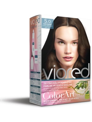 AKS Viored Color Art Set Saç Boyası 5.0 Açık Kahve
