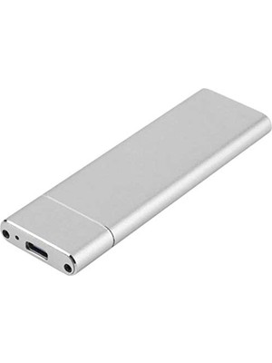 AKS 4357 M.2 Sata SSD Ngff To Type C USB 3.0 B-Key Mini Çevirici Adaptör Harici Harddisk Kutusu