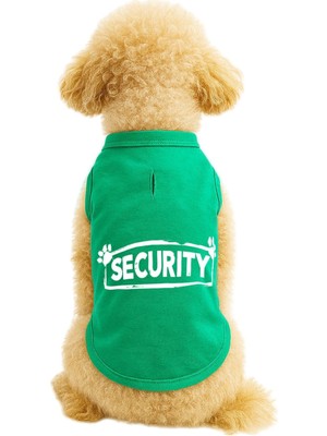 AKS Mpz Pets Kedi ve Köpek Kıyafeti & Elbisesi Yeşil Security Atlet Xl