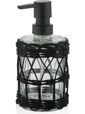 AKS The Mia Rattan Sıvı Sabunluk Siyah 330 ml