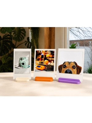 AKS 3 Renk Fotoğraf Standı, Fotoğraf Çerçevesi, Masaüstü Fotoğraf Tutucu | 3D Baskı