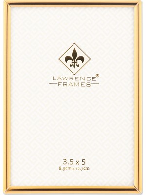 AKS Lawrence Frames 670035 Resim Çerçevesi, Metal, 8,9 x 12,7 Cm, Altın Rengi