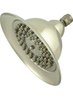 AKS Kingston Brass K306C8 Vintage Duş Başlığı, 6 Inç, Fırçalanmış Nikel