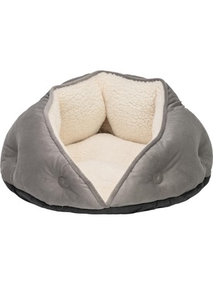 AKS Pet Comfort Paris Kedi ve Köpek Yatağı Gri 60 cm