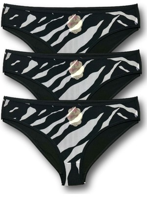 Berrak Kadın Transparan Bikini Külot 3'lü Paket