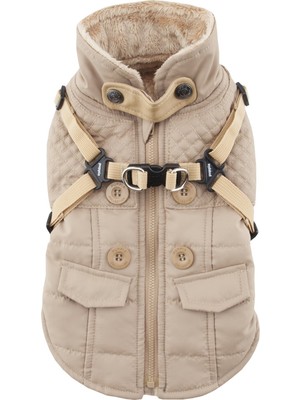 AKS Puppia PAQD-VT1463 Wilkes Kışlık Mont, S, Bej