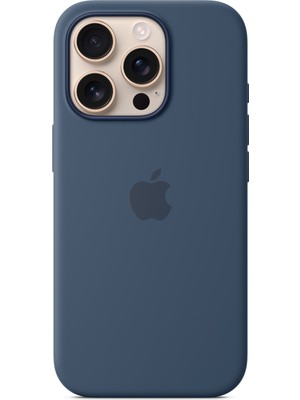 Apple Iphone 16 pro için Magsafe özellikli Silikon kılıf - Kot rengi - (MYYK3ZM/A)