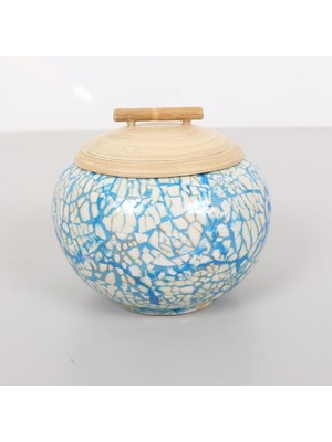 AKS Fanus Doğal Bambu Saklama Kutusu 13X13 cm
