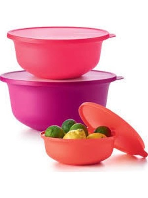AKS Tupperware Aloha Servis ve Saklama Seti 3'lü