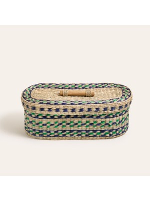 AKS Tam Dao Deniz Çayırı Sepet 40X15X16 cm Renkli