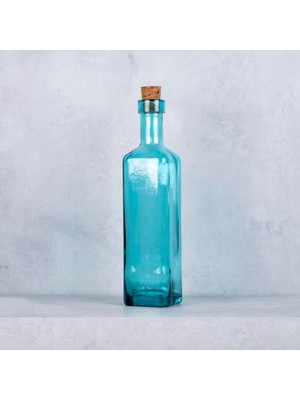AKS San Miguel Cuadrada Yağ Şişesi 400 ml Mavi