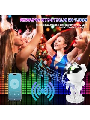 Bluetooth ile Kontrol Edilebilen Galaksi Yansıtma Gece Lambası, Uzaktan Kumanda
