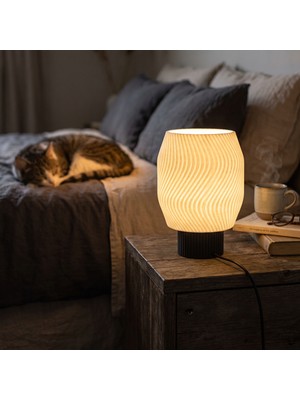 Designobee Pure - Modern Abajur ve Masa Lambası – Ambiyans Lambası, Dekoratif LED Abajur, E14 Duy