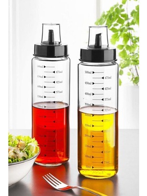 AKS Serenad 2`li 500 ml Damlatmaz Akıllı Cam Yağlık-Sirkelik Seti NU655652