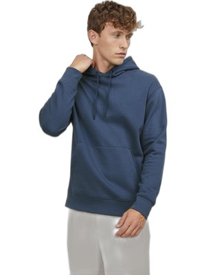 AKS Jack & Jones Erkek Jjestar Basıc Sweat Hood Noos Sweatshirt, Ensign Blue, M