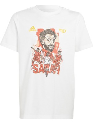 AKS Adidas Unisex Çocuk Y Salah G T Forma, White, 4-5 Yaş